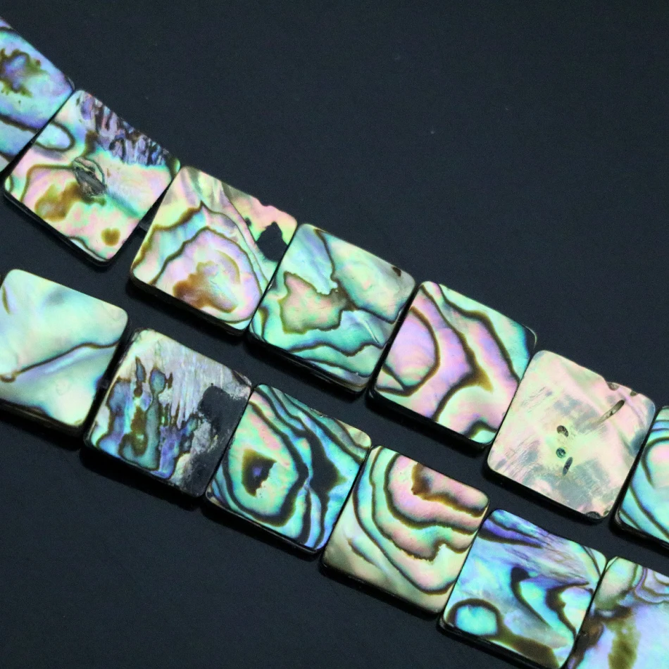 Природные павлин синий ушка оболочки сердца квадратные овал монета ювелирные