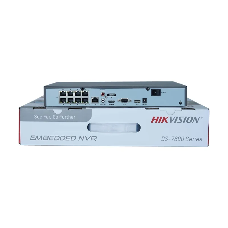 Сетевой видеорегистратор Hikvision 4K H.265 PoE DS-7604NI-K1/4P/8P для IP-камеры системы