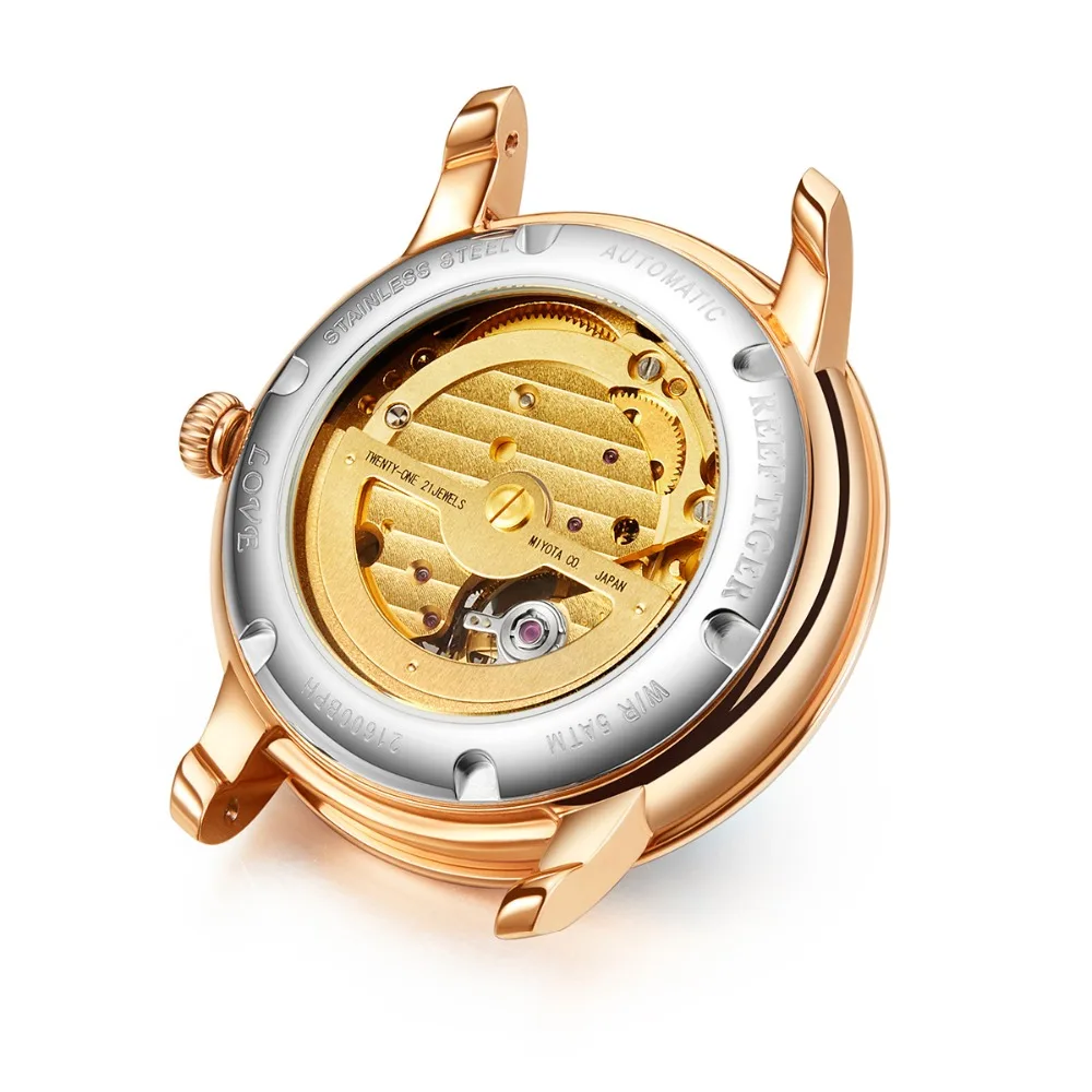 Reef Tiger/RT дизайнерские модные женские часы Reloj Mujer с бриллиантовым циферблатом
