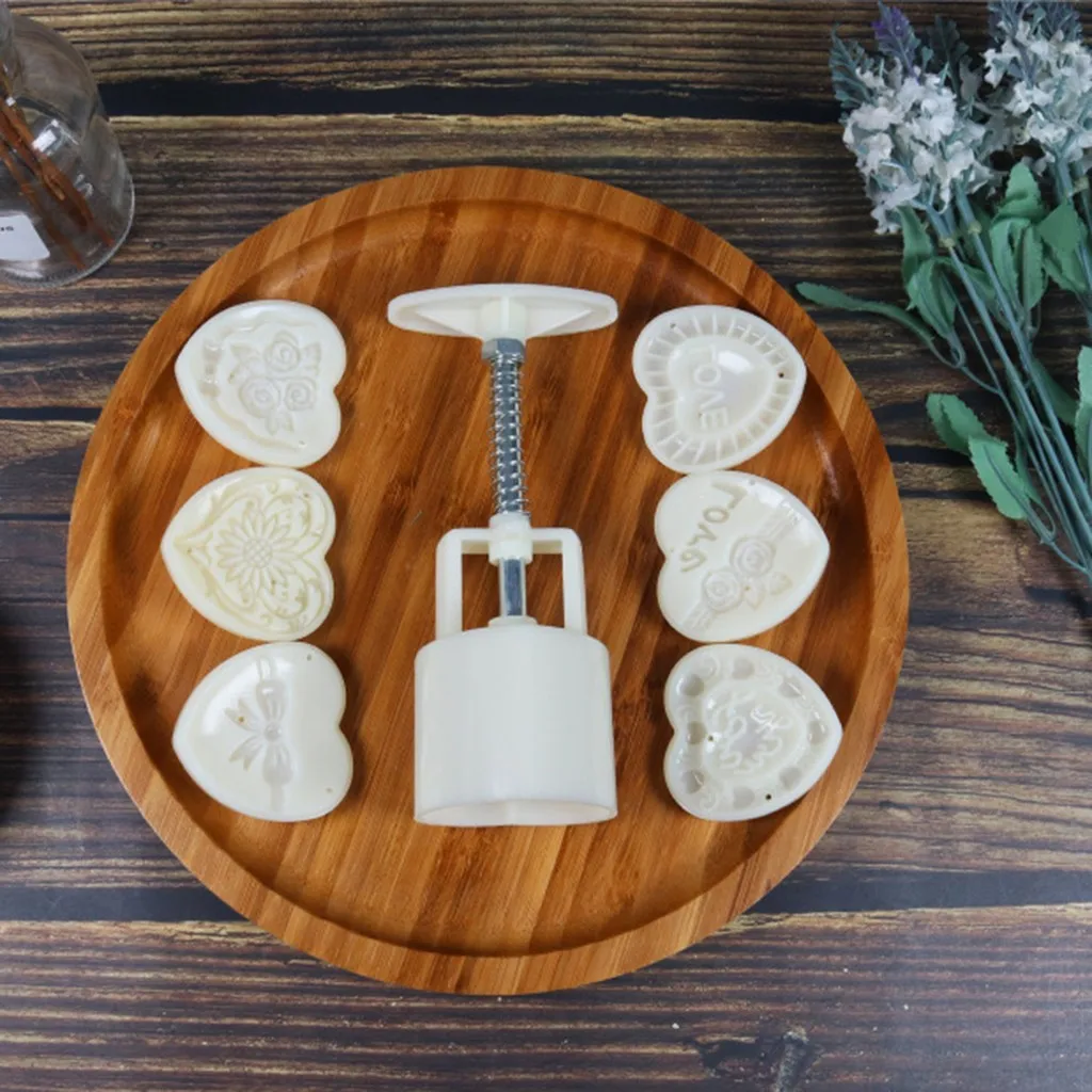 Mooncake плесень цветок середины осени фестиваль Ручной пресс луна торты резак формы