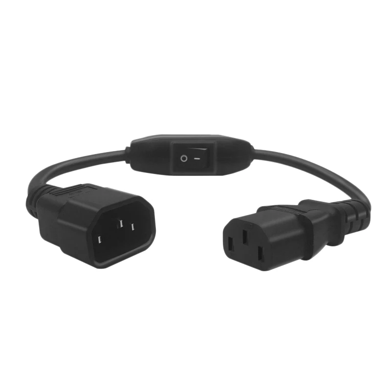 Power Extension Cord Iec320 C13-C14 Independent Control Switch For Computer Host Monitor(0.) | Обустройство дома