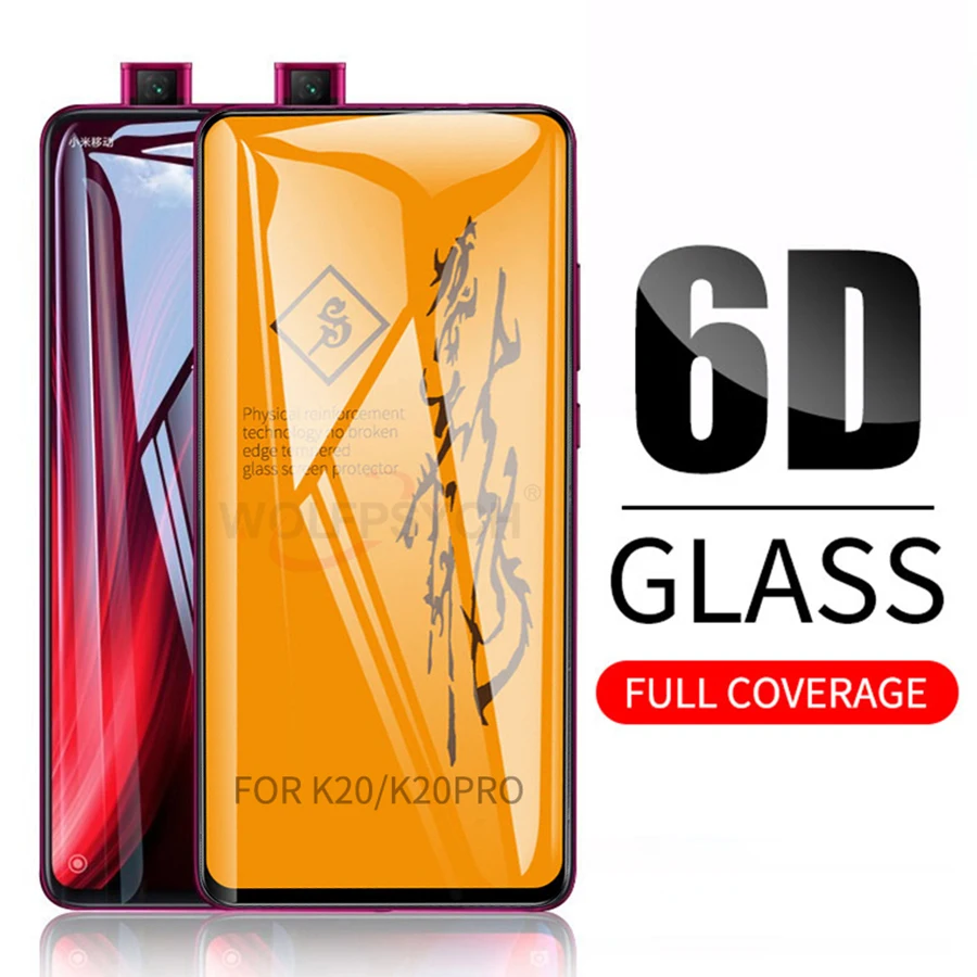 Закаленное стекло 6D 9H с полным покрытием для Xiaomi Mi 9T Redmi K20 Pro защитная пленка
