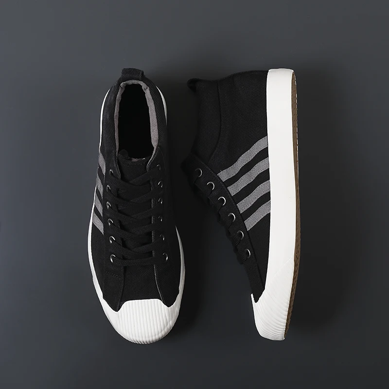 Кроссовки унисекс на резиновой подошве повседневные туфли из красной парусины