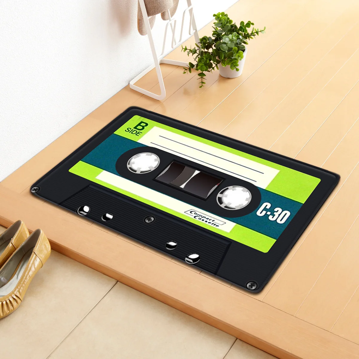 Магнитный коврик Zeegle с рисунком в виде ленты противоскользящий напольный для