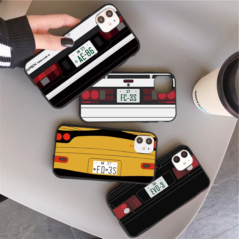 Initial D автомобиля AE86 чехол для Huawei 9A 9C P30 P20 P40 Honor 20 10 10i 10X Lite E Pro Y6 Y7 Y9 P Smart 2019 2020 2021 8X 9X