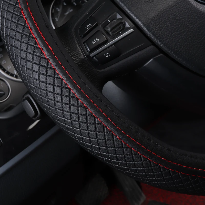 Чехол на руль автомобиля Нескользящие аксессуары из натуральной кожи для Mitsubishi