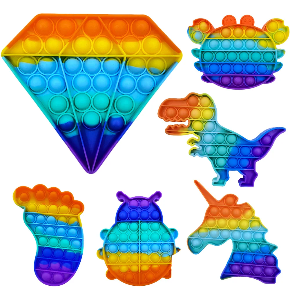 

Pop It Hot Push Bubble Fidget Toys Adult Stress Relief Toy Antistress PopIt Soft Squishy Anti-Stress Gift Anti Stress Box Poppit