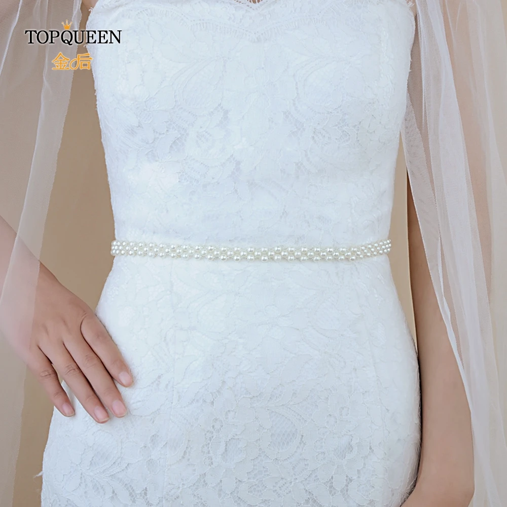 TOPQUEEN S34 ручной работы женские жемчужные свадебные вечерние платья Аксессуары для невесты подружки невесты поясные ремни пояса