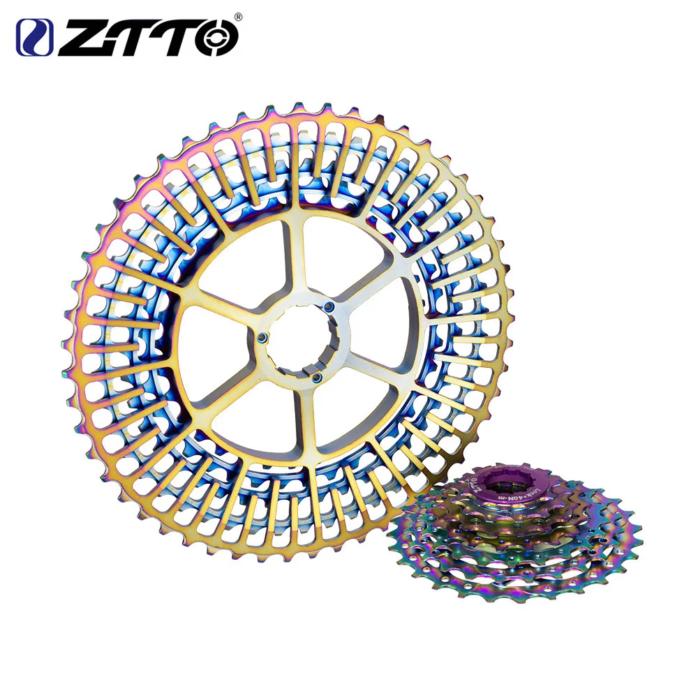 

ZTTO 12 Speed 52T Rainbow MTB Road Bike Cassette Freewheel Ultralight Flywheel High Strength Steel Alloy for Bicycle HG system