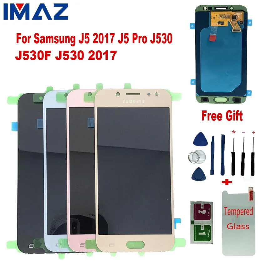 

IMAZ Orignal OLED 5.2" LCD For Samsung Galaxy J5 2017 J530 J5 PRO 2017 LCD Display Touch Screen Digitizer Assembly For J530F LCD