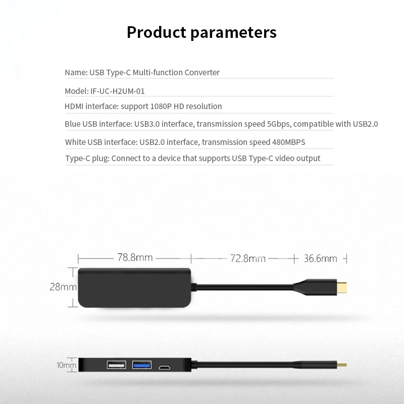 4in1Type-C к HDMI USB2.0 3,0 PD Многофункциональный узловой центр для смартфона компьютера HDTV для Macbook huawei Mate10 20 P20 samsung S8