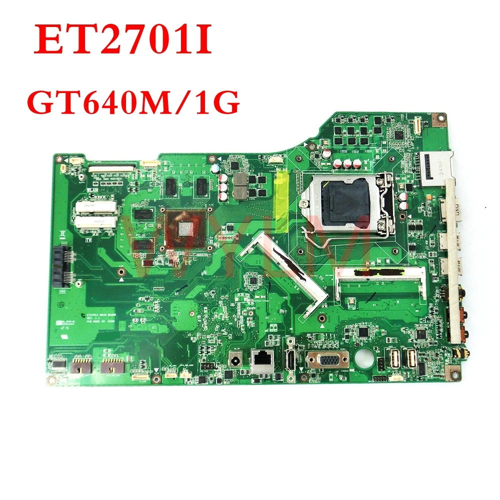 

ET2701I GT640M/1G all-in-one Mainboard 60PT00D0-MB4A020 REV 1.1 For ASUS ET2701 ET2701I Desktop Motherboard 100% Tested Working