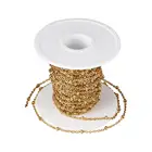 10 мрулон, цепочки из нержавеющей стали 304 для изготовления ювелирных изделий, аксессуары сделай сам для браслетов, ожерелий с катушкой, цвет из нержавеющей стали