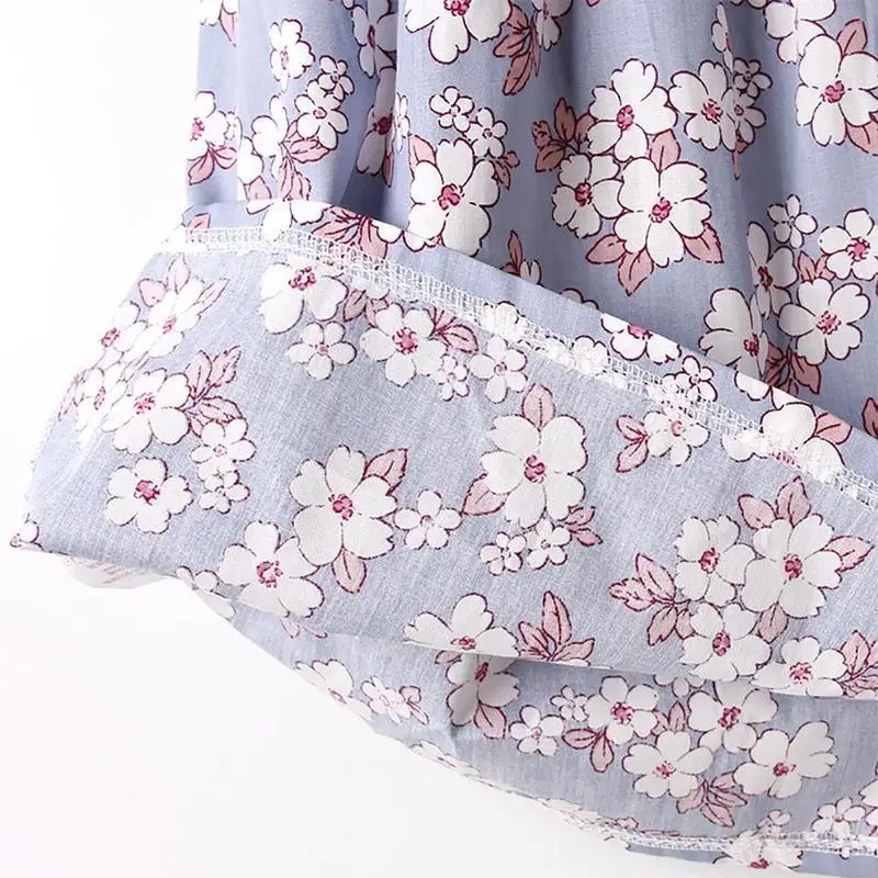 Цветочное платье для маленьких девочек Для детей на лето без рукавов отдыха