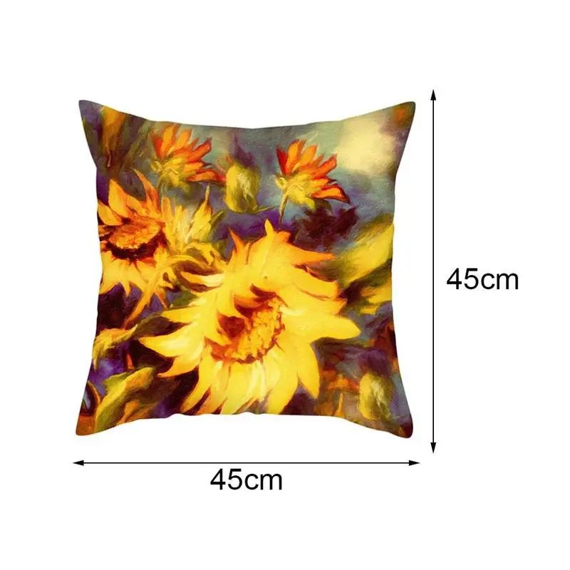 

Double Sides Printed Pillow Cover Colorful Spring Flowers Cushion Cover For Living Room Pillow Cases Home Decor Pillow Case