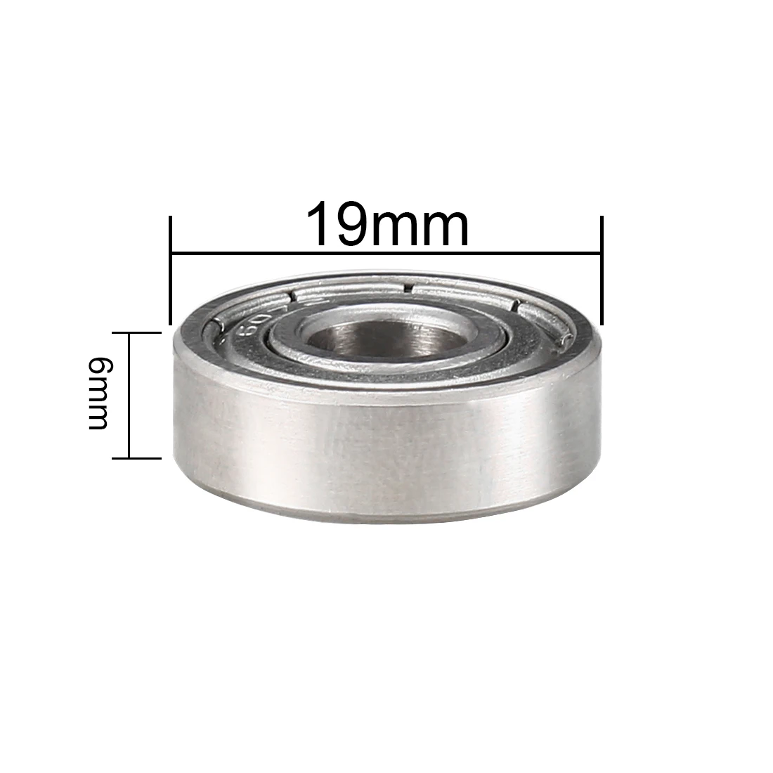 

uxcell Deep Groove Ball Bearing 607ZZ Double Shield, 7mm x 19mm x 6mm Chrome Steel Bearings, 10pcs