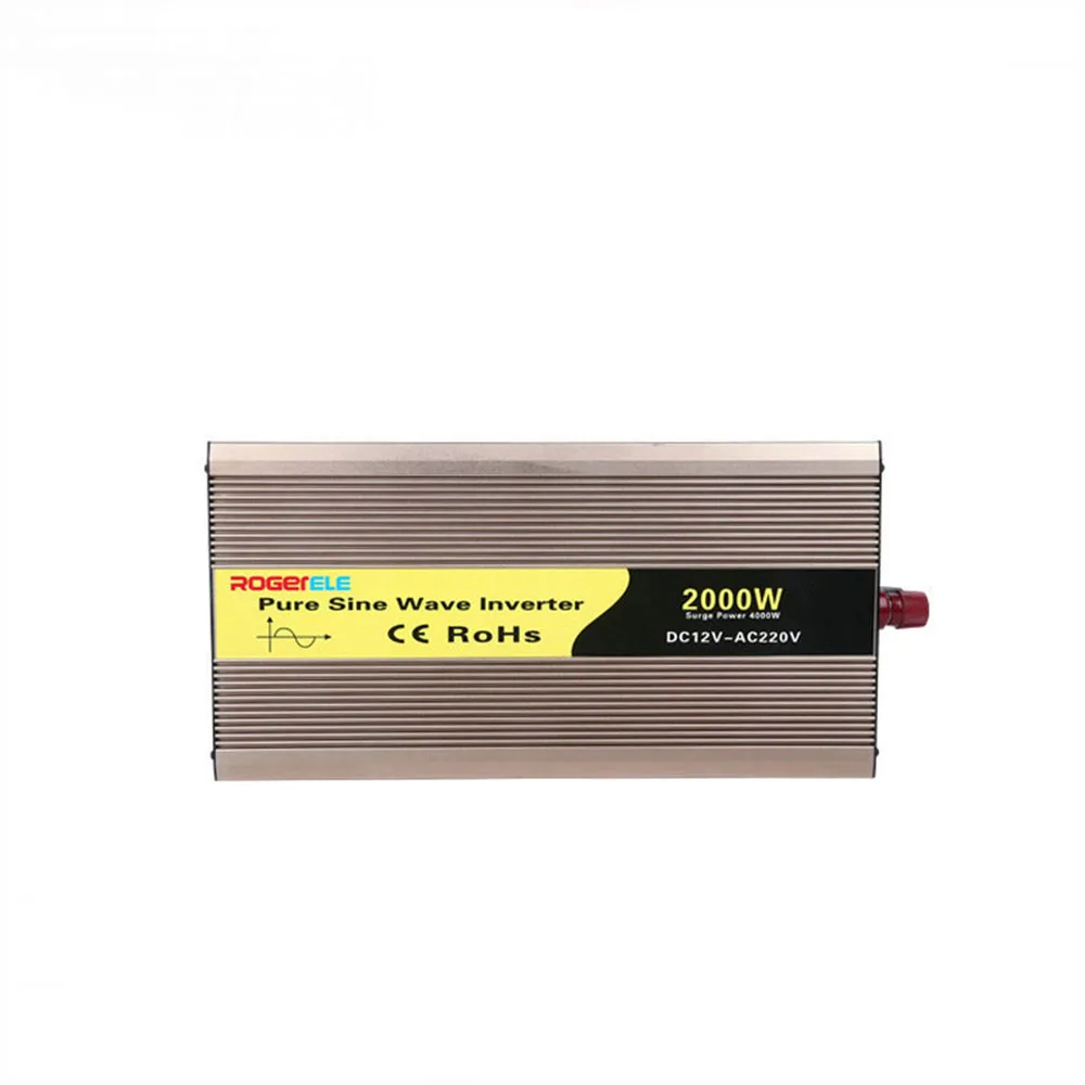2000W Чистая синусоида Инвертор DC12V 24V 48V к AC220V 50HZ 60HZ усилитель конвертера мощности