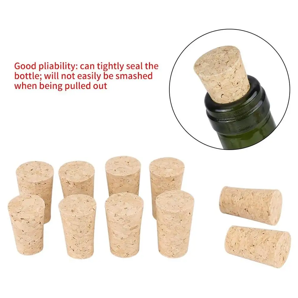 

10 Pcs Blank Wine Corks Straight Corks Wine Stoppers Reusable Functional Portable Sealing Wine Bottle Stopper For Bottle