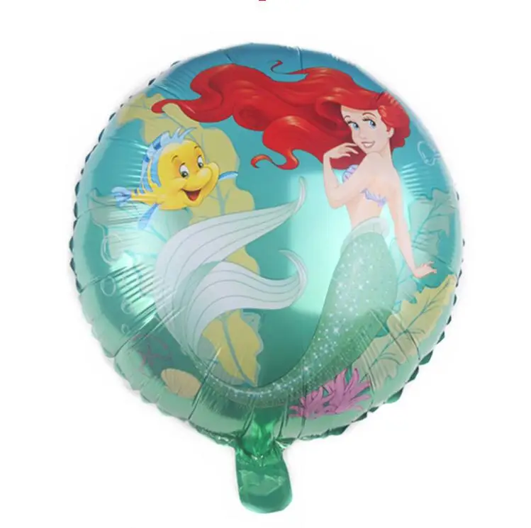 90pcs Cute happy birthday Mermaid Ariel girls baby shower party decoration banner table cloth straws cup plates supplier
