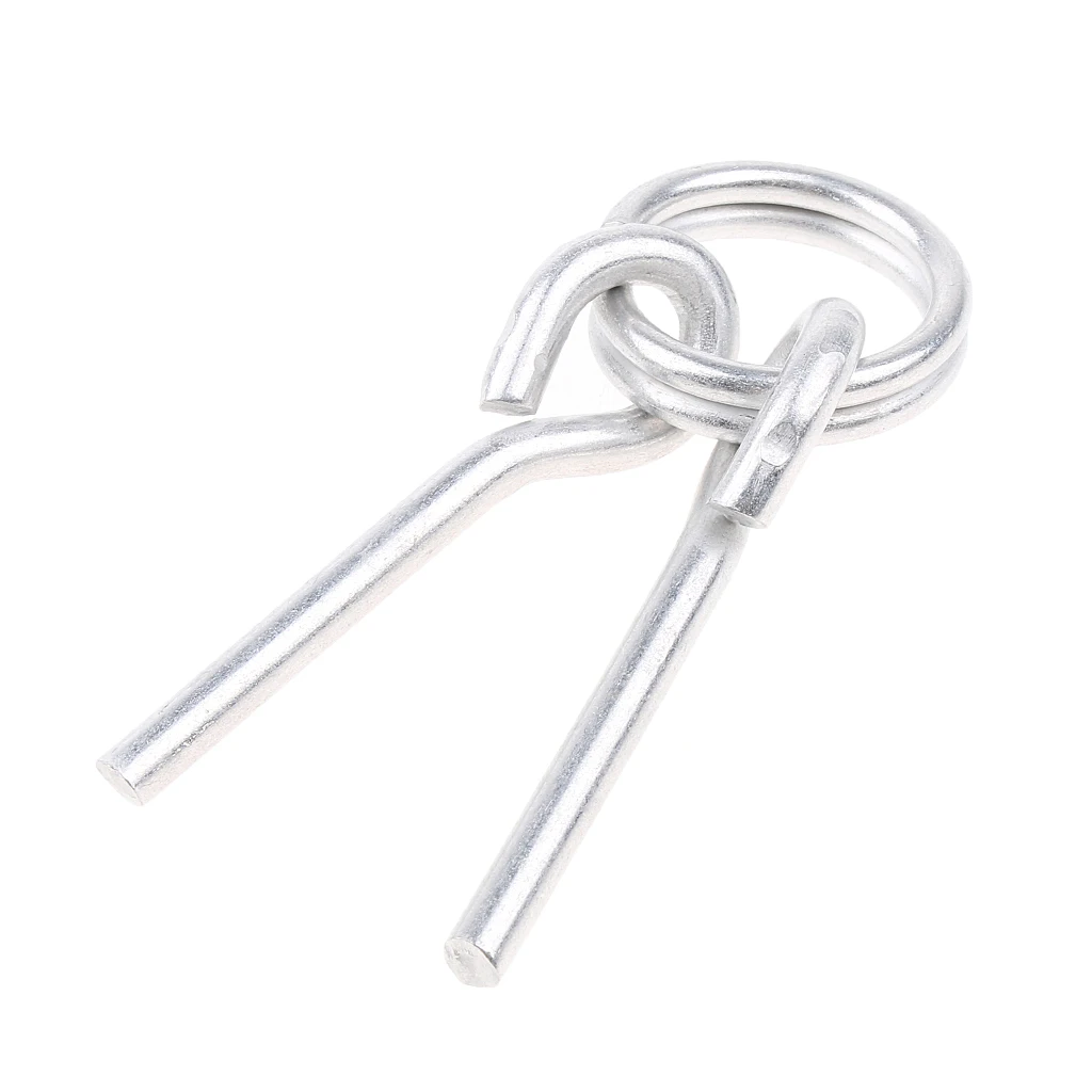 

Aluminum Alloy 65mm Awning Tent Poles Rings with 2 Pins for Outdoor Awnings Camping Hiking Travel