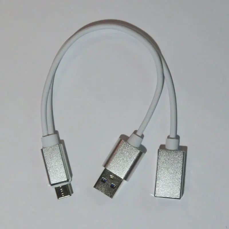 USB 3 1 Type C OTG кабель с внешней зарядкой дополнительным зарядным устройством etra для