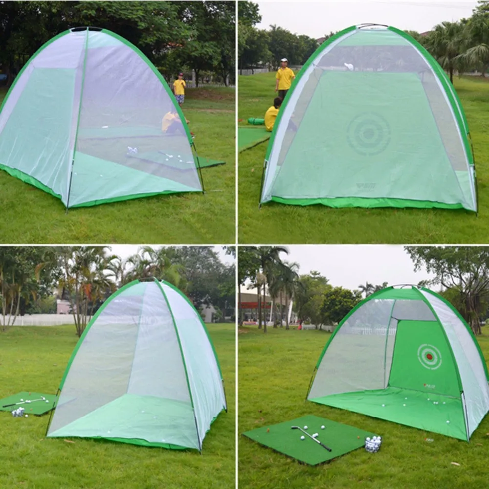 Satılık XC LOHAS Golf Eğitim Yardımları Kapalı/açık Katlanabilir Golf Isabet Kafes Bahçe Otlak Golf Pratik Net 200x120x135cm