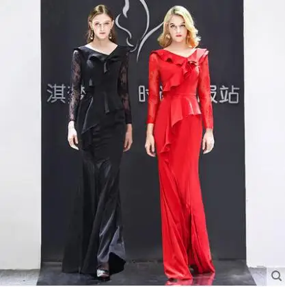 Новая благородная элегантная и Изящная Красная Банкетная взрослая церемония