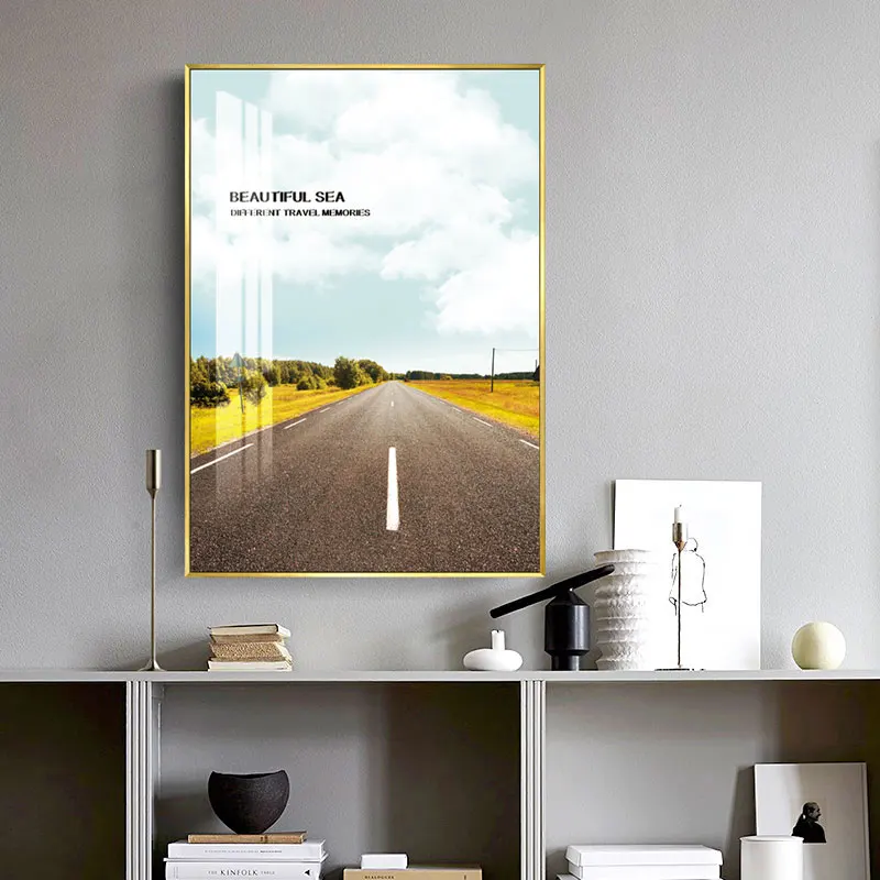 Nordic Seascape Poster Blue Wave Art Landscape Canvas Painting Modular Wall Pictures For Living Room Modern Home Decoration