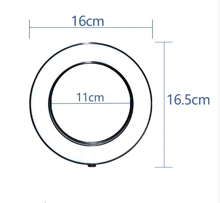 Светодиодный кольцевой светильник для фотосъемки с регулируемой яркостью