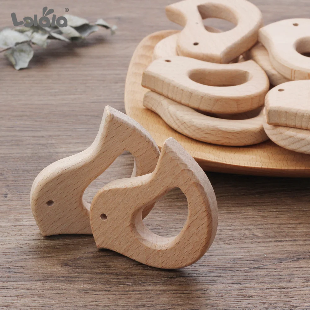 Деревянный Прорезыватель для зубов 20 шт. деревянный кулон соски цепочка игрушки