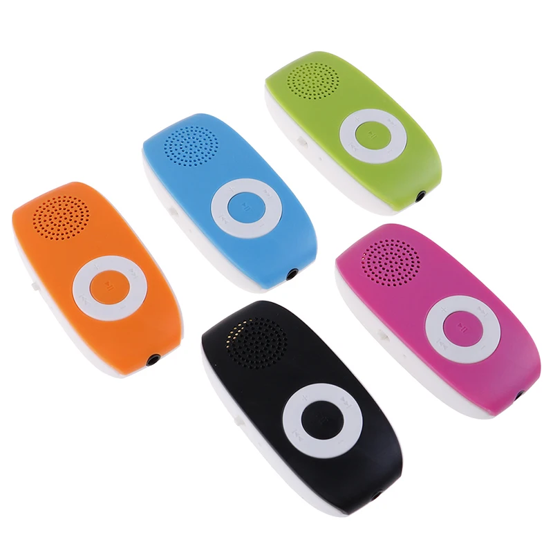 MP3 музыкальный медиа детский аудио плеер с зажимом USB Поддержка SD TF карты 32 ГБ