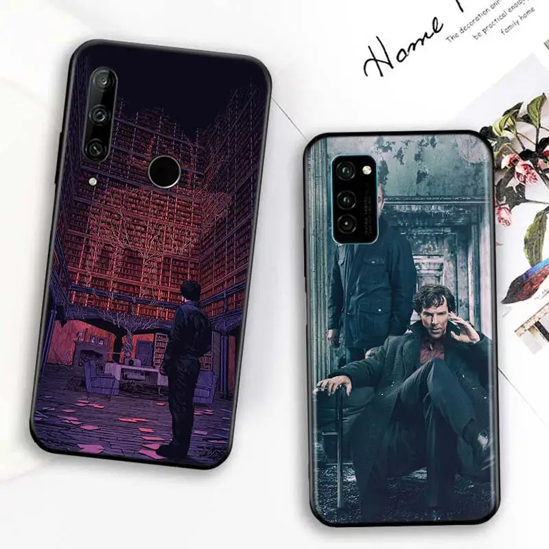 

Bright Black Cover 221B Sherlock Holmes for Huawei Honor 30 20S 20 10i 9S 9A 9C 9X 8X 10 9 Lite 8A 7C 7A Pro Phone Case