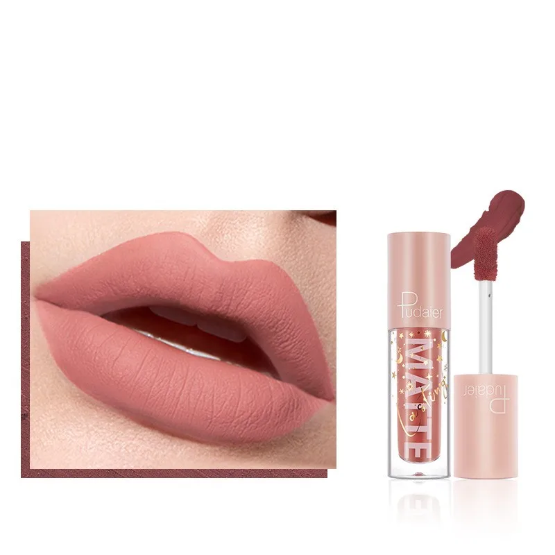 

Matte Lip Gloss 12 Colors Non Sticky Moisturize Not Easy To Fade Velvet Misty Waterproof Lasting Liquid Lipstick Lips Cosmetic