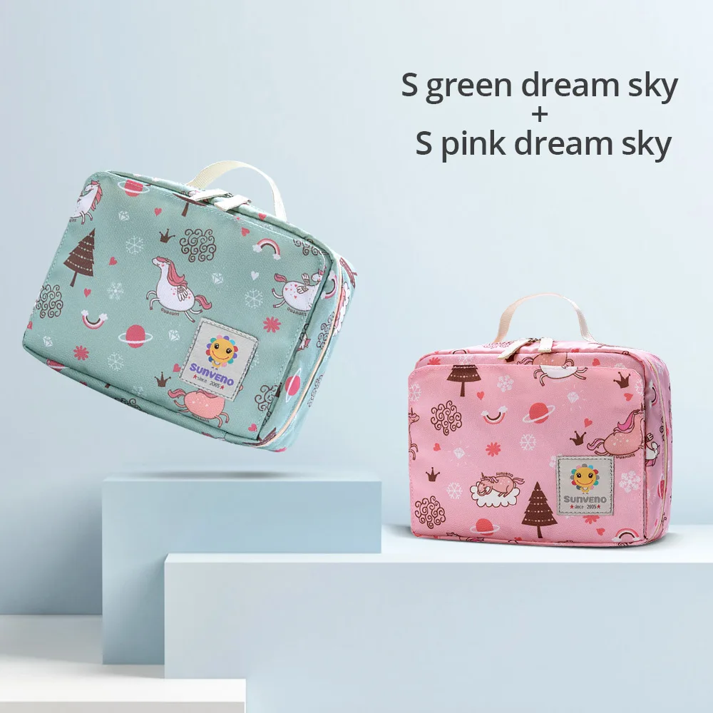 Greendream Pinkdream Sunveno Сумка Для Подгузников Сумка Для Мамы Детские Сумки Для Пеленок Маленькая Сумка Для Хранения - Цвет: Greendream Pinkdream