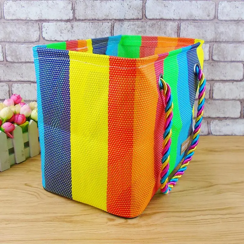 

Weaving Mesh Bath Bag Men's Bath Bag Women's Hand Bath Basket Folding Bath Basket Fitness Bath Bag Wash Bag.