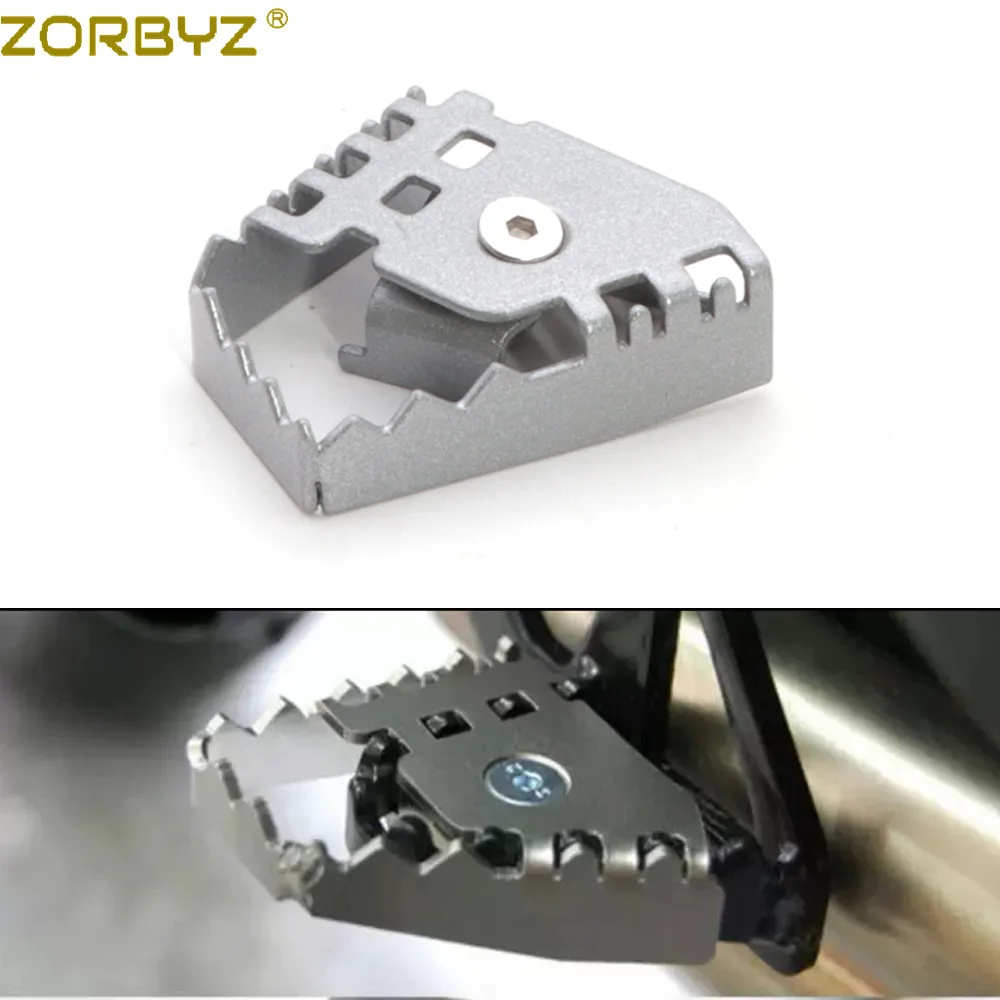 ZORBYZ Мотоцикл Серебряный ножной тормоз рычаг удлинитель педали педаль для BMW F800GS