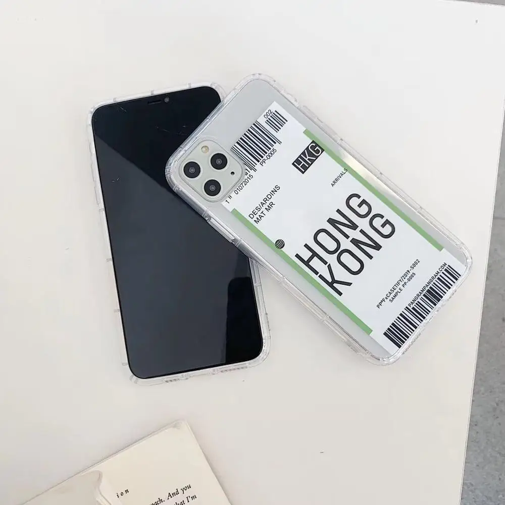 Ударопрочный чехол для iPhone 11 Pro Max XR XS 7 8 Plus прозрачный мягкий ТПУ на заднюю панель