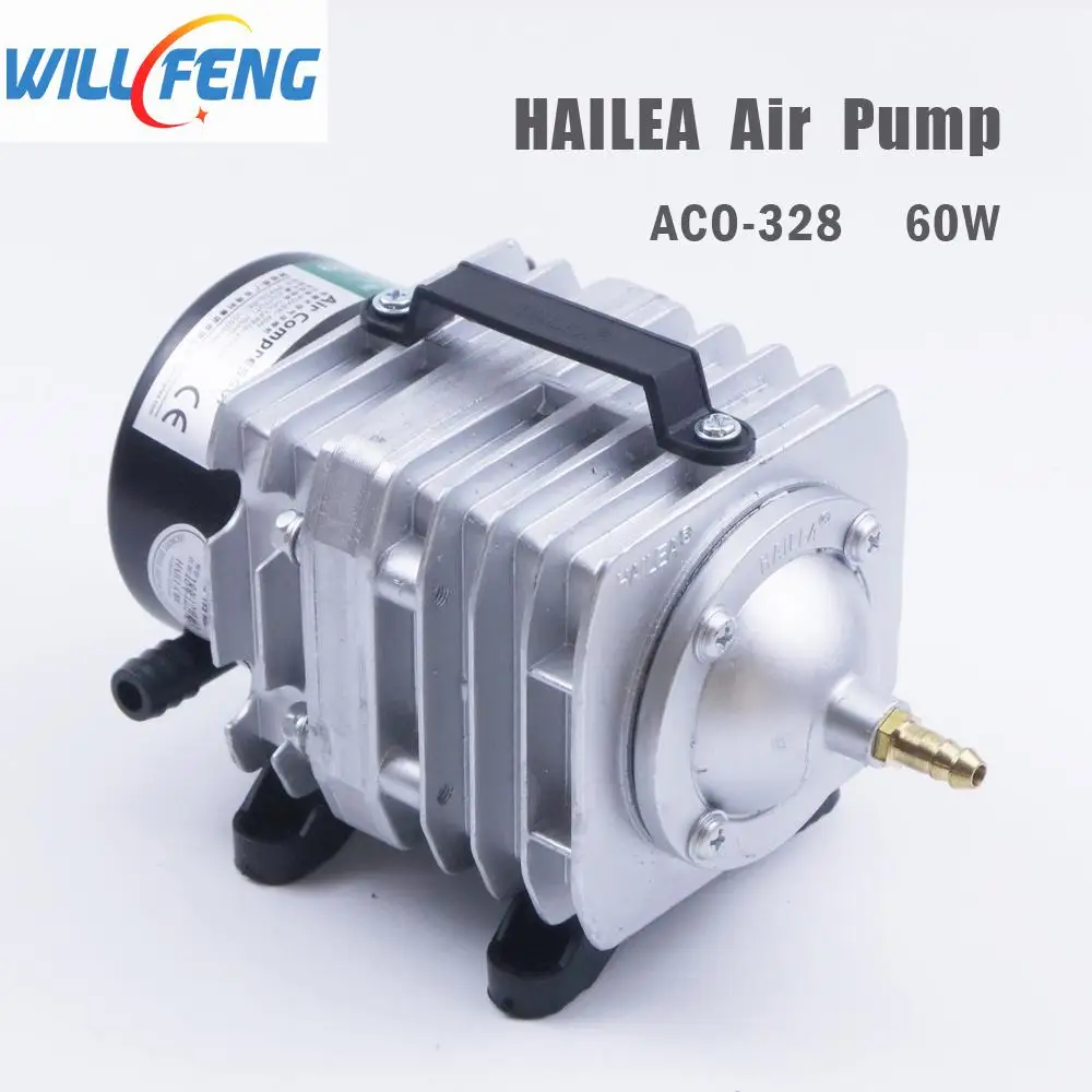 Will Feng Hailea Aco-328 воздушный насос 60 Вт Электрический магнитный воздушный компрессор для лазерной резки гравировальный станок кислородный насос Рыба