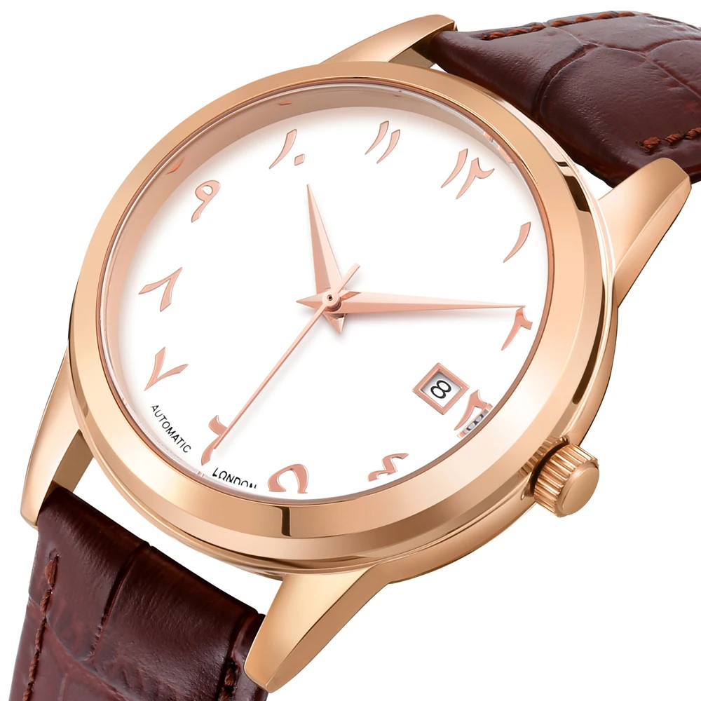 Роскошные арабские часы с автоподзаводом механические цифрами