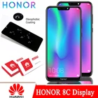 ЖК-дисплей и рамка 100% ''для Huawei Honor 8C, 6,26 Оригинальный дисплей с сенсорным экраном, дигитайзер, Honor Paly 8C BKK-AL10, сменный BKK-L21