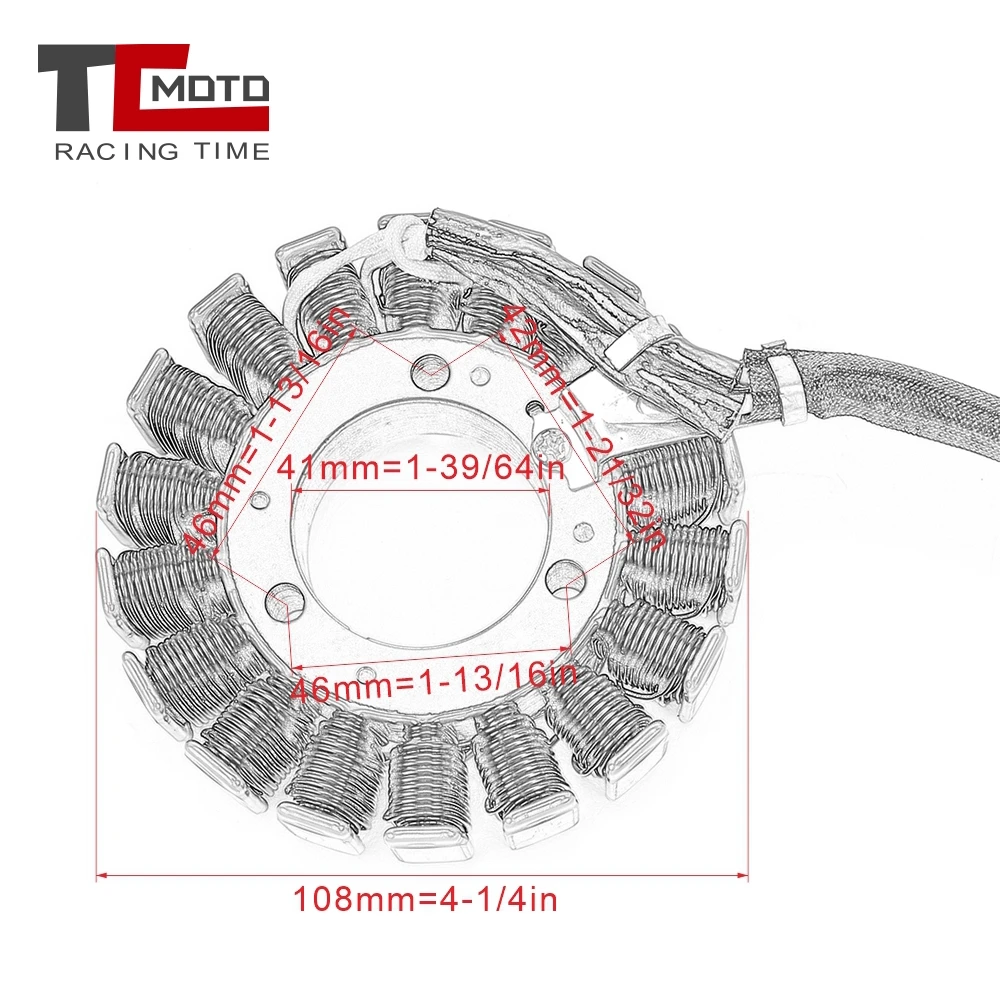 Катушка статора мотоциклетного генератора Comp для Suzuki GW250 Inazuma MAGNETO GSXR250 32101-48H00-000