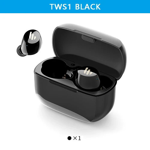 TWS1 Black EDIFIER TWS1 TWS наушники Bluetooth v5.0 aptX сенсорное управление IPX5 эргономичный дизайн беспроводные наушники Bluetooth наушники - Цвет: TWS1 Black