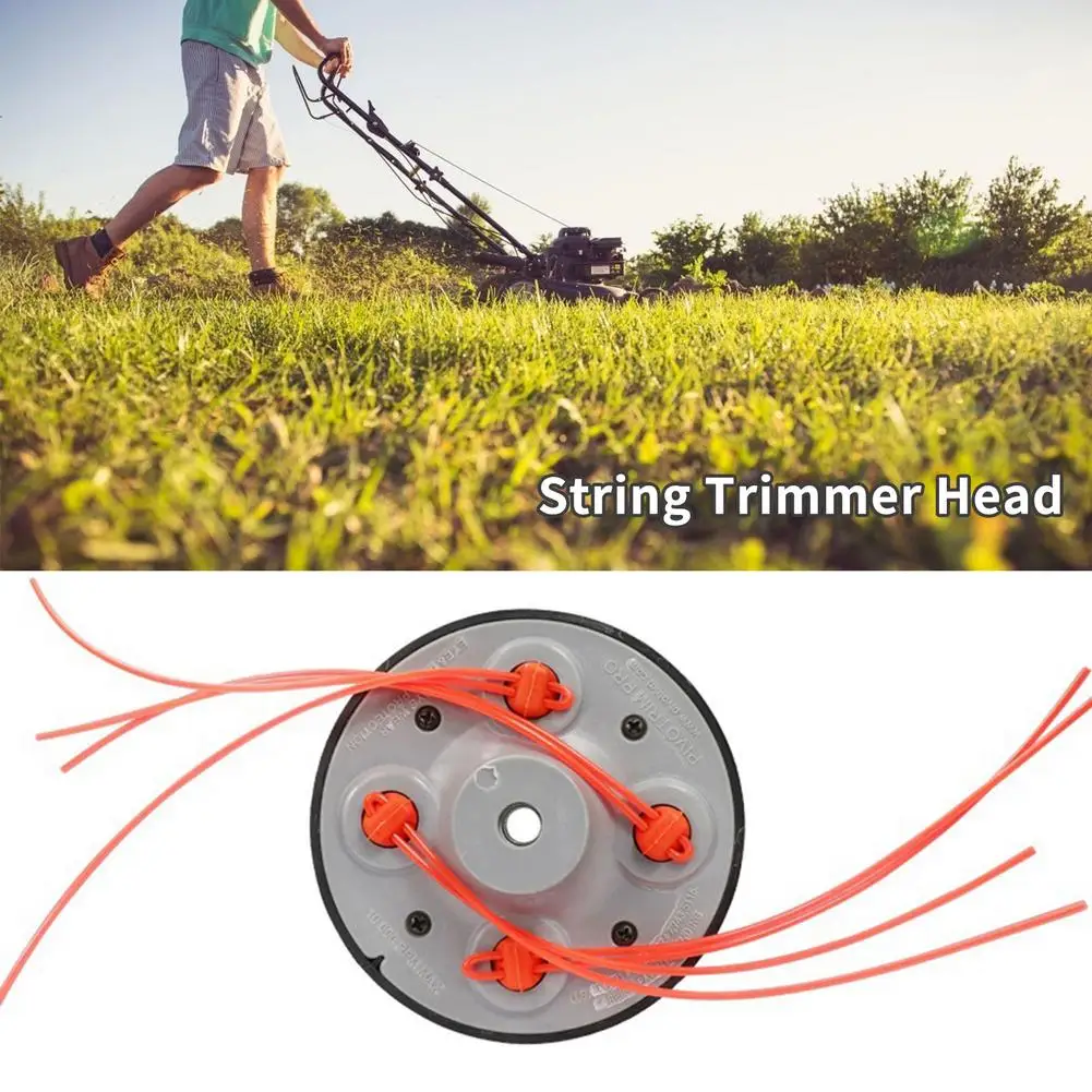 

4 Lines String Trimmer Attachment Head Universal For Gas Trimmers Garden Grass Brush Cutter Bushes Accessories Durable Strimmer