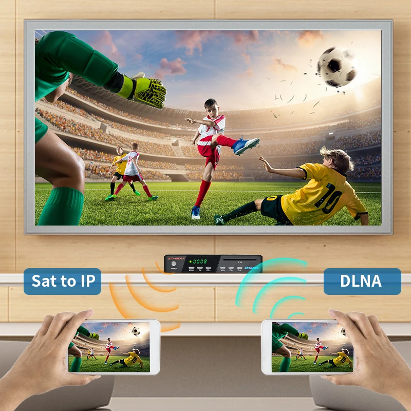 Лучший 1 декодер GTMEDIA X8 комбинированная поддержка DVB-S2X + DVB-T2/кабель спутниковый