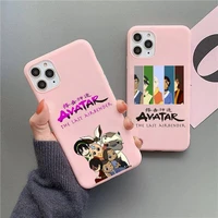 avatar the last airbender phone case pink candy color for iphone 11 12 mini pro xs max 8 7 6 6s plus x se 2020 xr