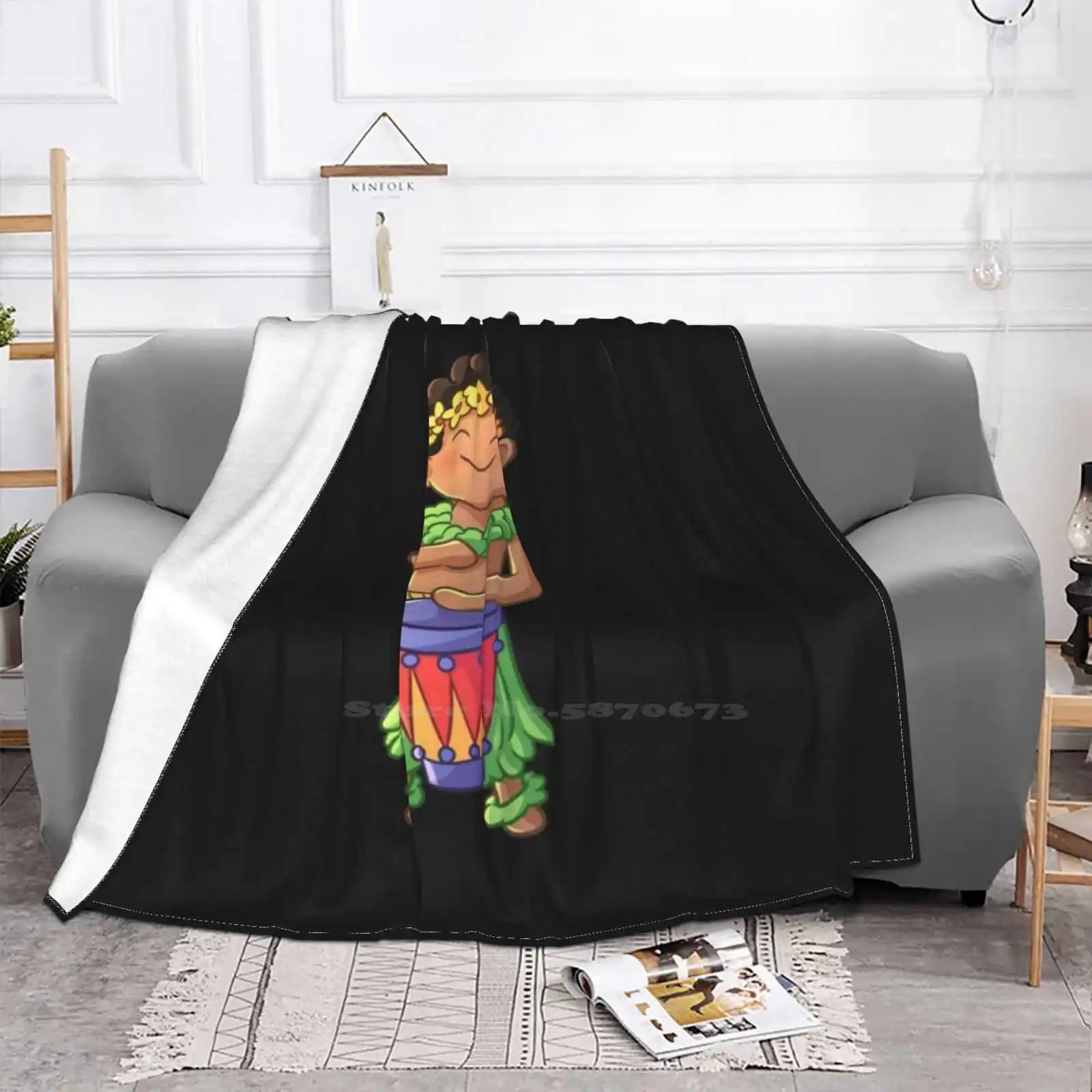 Hula Boy Low Price New Print Novelty Fashion Soft Warm Blanket Hawaii Aloha Dance Dancing Hooping Hawaiian Honolulu Ing - купить по