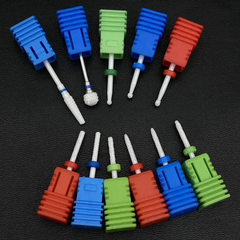 Керамическая Алмазная фреза для ногтей роторные сверла маникюра кутикулы