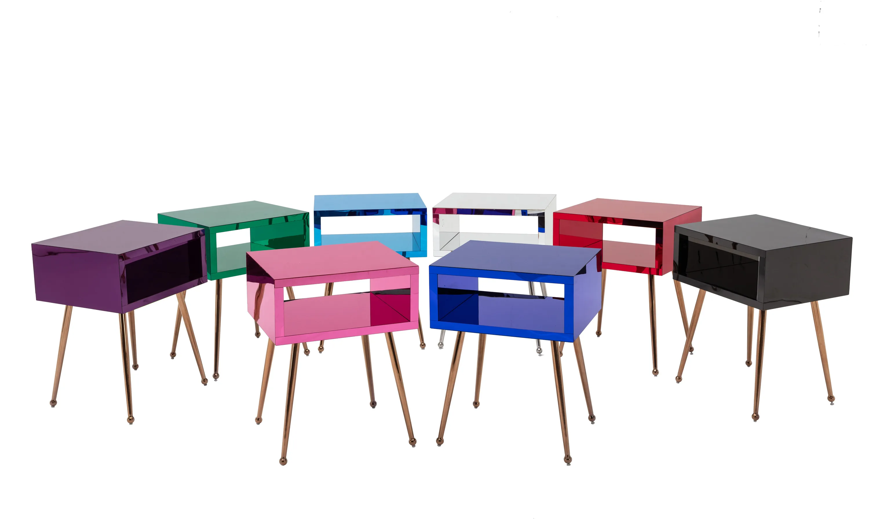 

Five Colors MIRROR END TABLE MIRROR NIGHTSTAND END&SIDE TABLE Night Table Bedside Table Nightstand US Warehouse