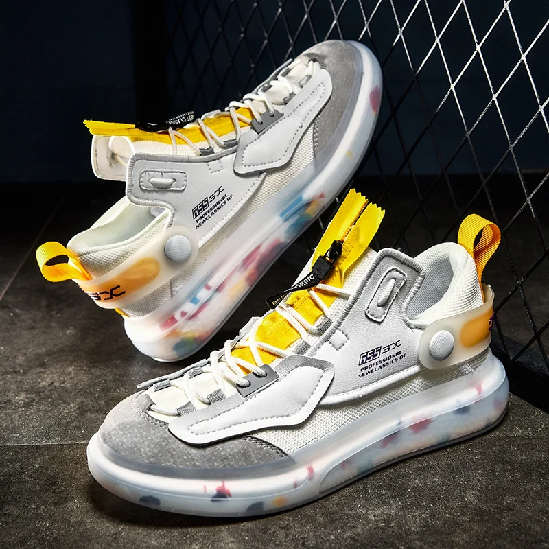 

Flat Sneakers Breathable Casual Run Men Trendy Antiskid Damping Sports Shoes Comfortable Adult Jogging Tranining Shoes