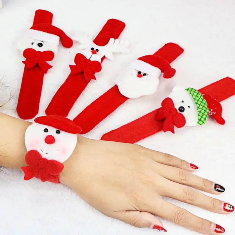 1 шт. Рождественский браслет новогодние украшения с дедом морозом медведем